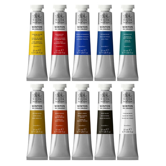 Winton Oil Paint Starter Set 10 x 37ml Tubes