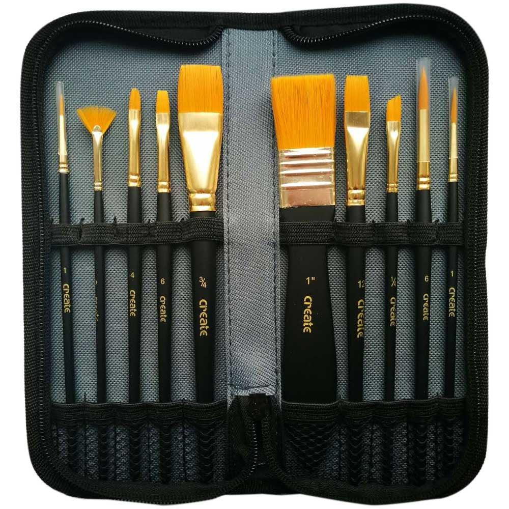 Create - Acrylic 10 Brush Wallet