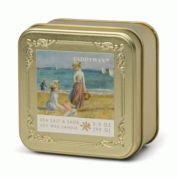 Renoir Sea Salt and Sage Tin Candle