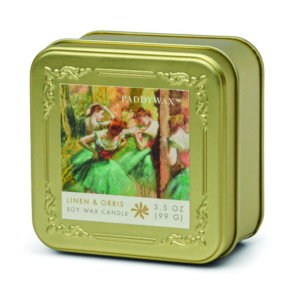 Degas French Linen and Orris Tin Candle