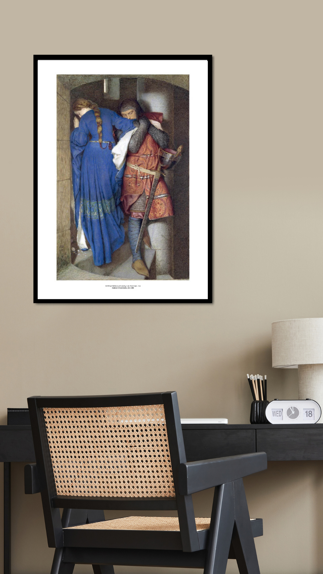 Burton, The Meeting on the Turret Stairs Art Print