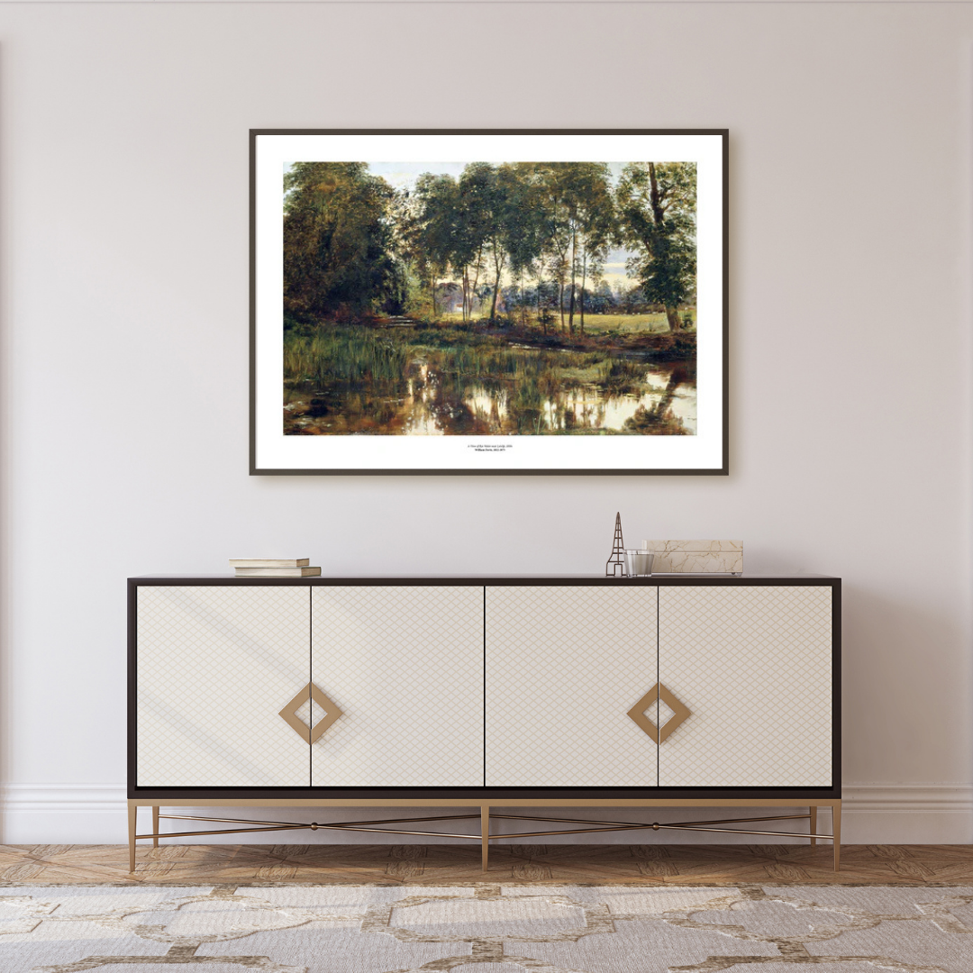 A View of Rye Water near Leixlip Art Print