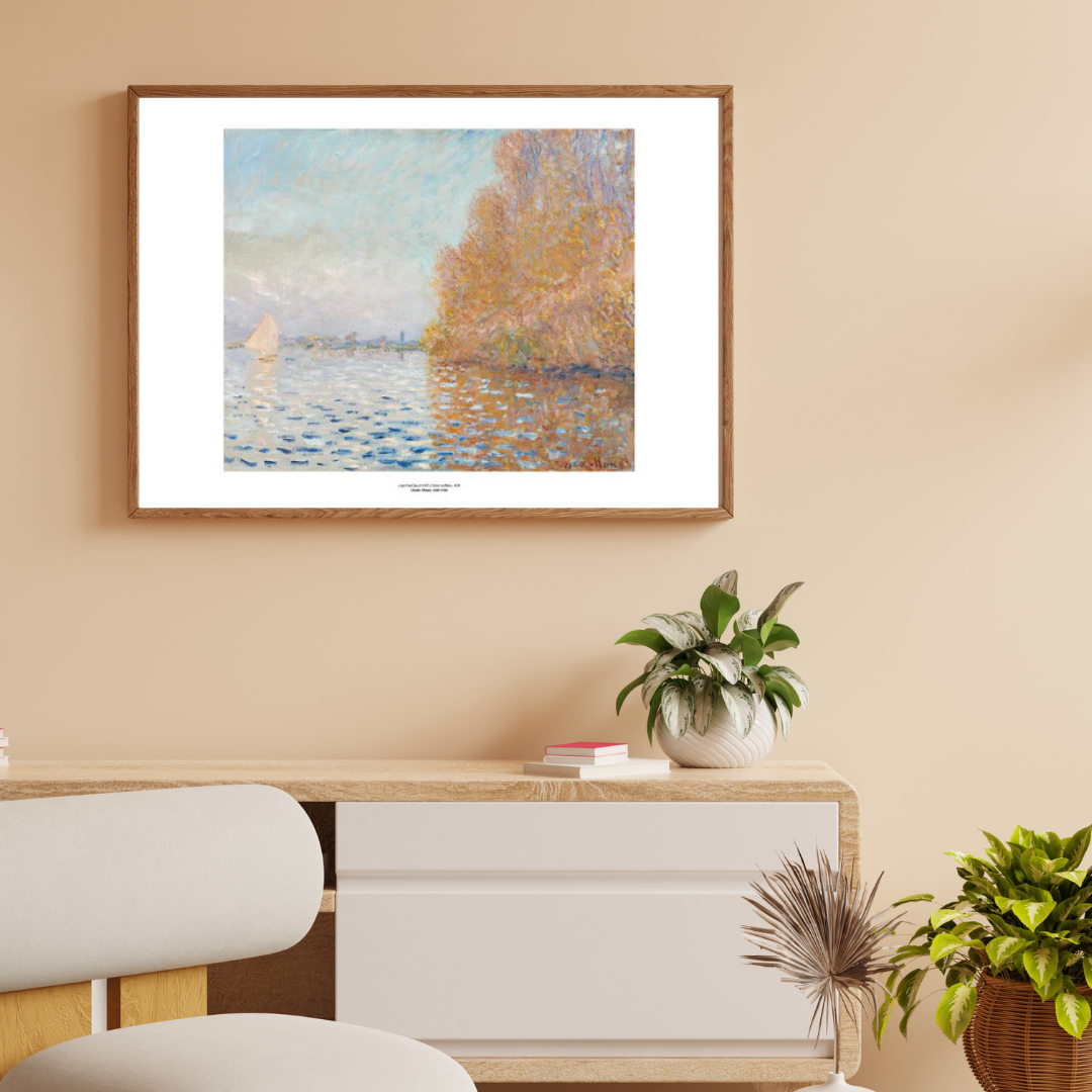 Argenteuil Basin with a Single Sailboat Art Print