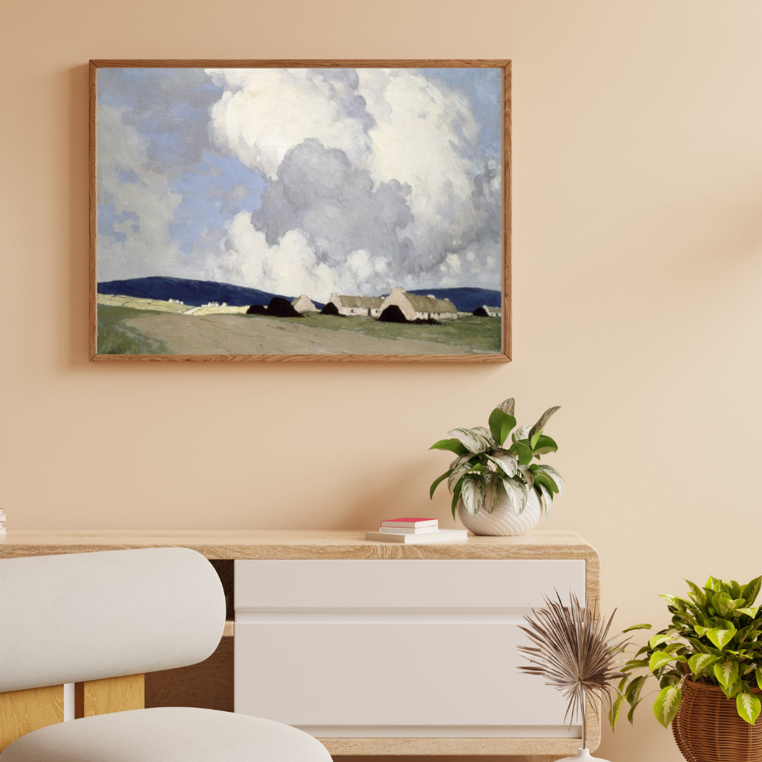 Connemara Cottages Art Print