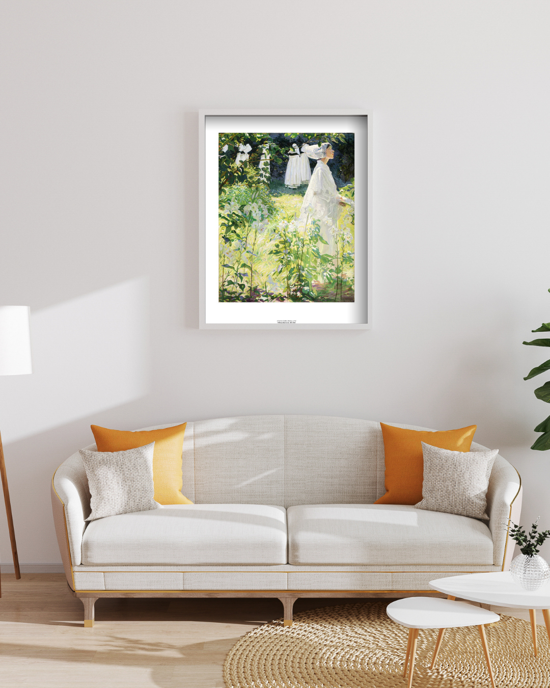 A Convent Garden, Brittany Art Print