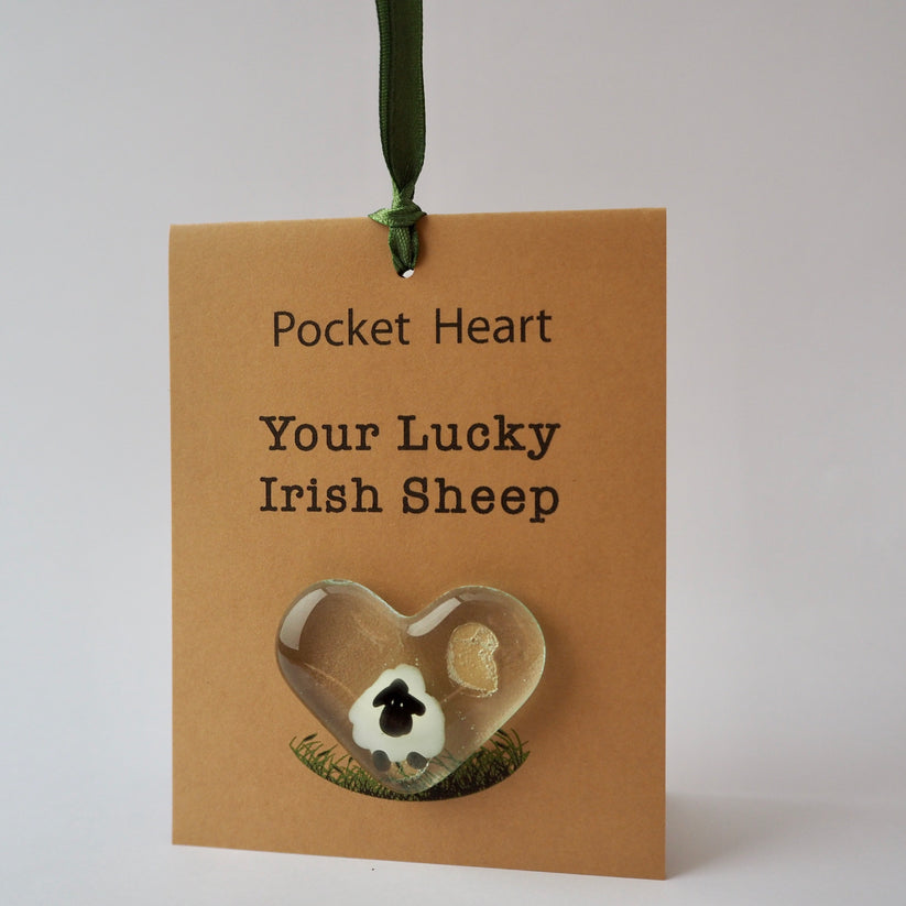 Pocket Heart - Lucky Irish Sheep