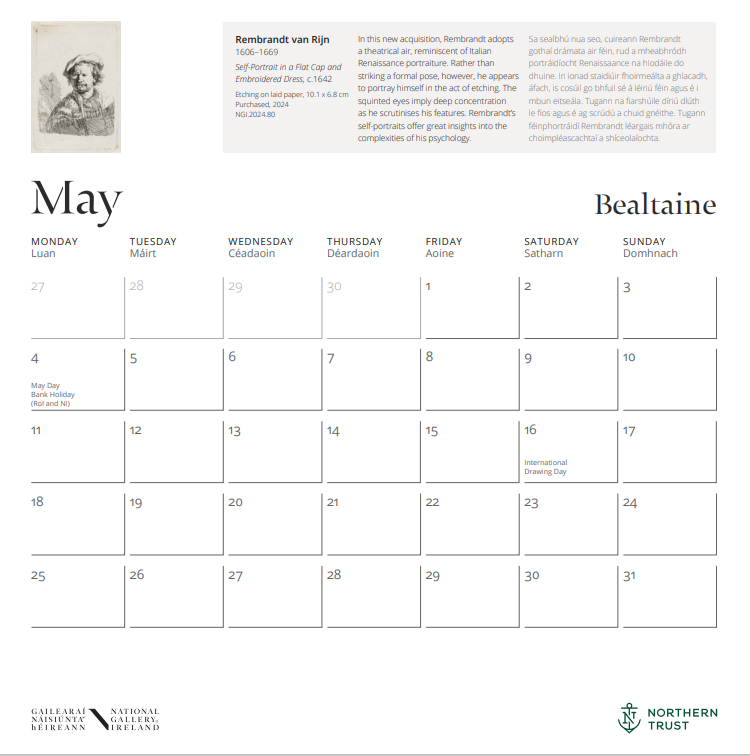 National Gallery of Ireland 2026 Calendar
