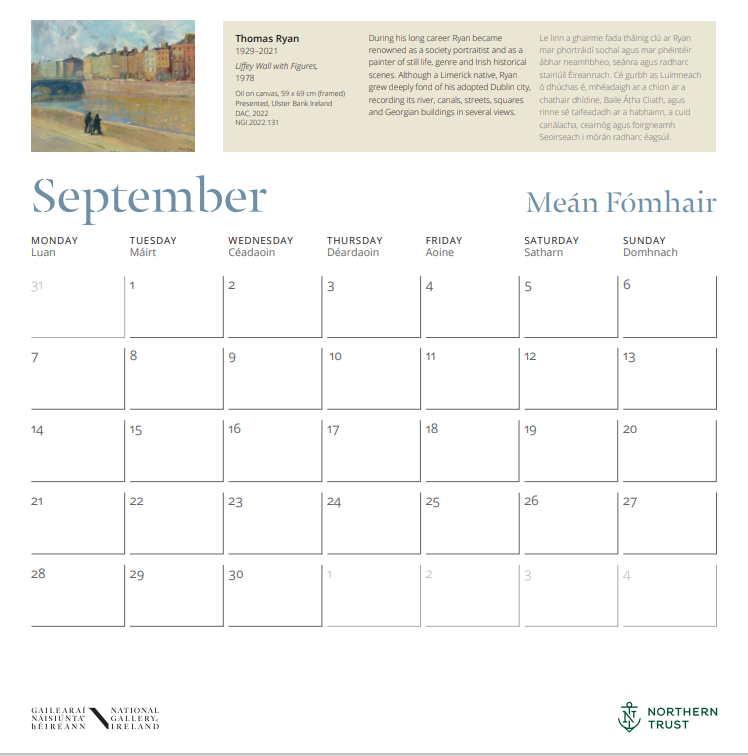 National Gallery of Ireland 2026 Calendar
