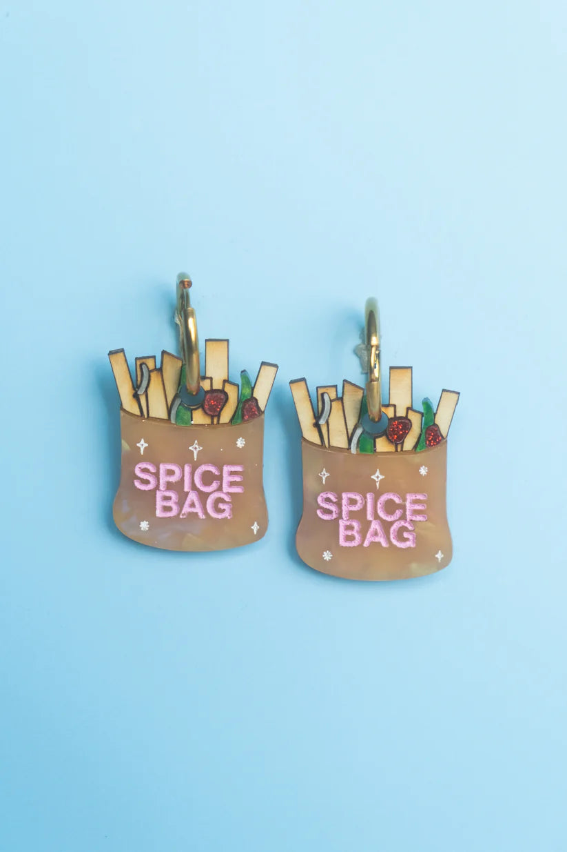 Spice Bag Hoop Earrings