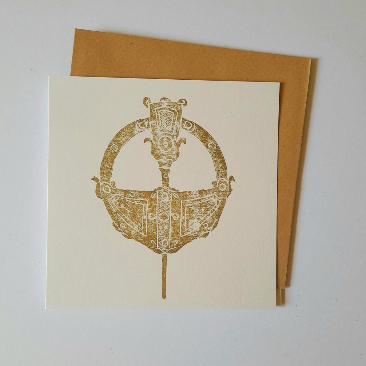 Tara Pin Brooch Greeting Card - Adelle Hickey