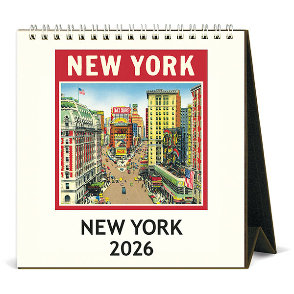 New York City Desk Calendar 2026