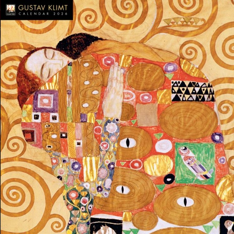 Gustav Klimt Wall Calendar 2026 - Flame Tree Publishing