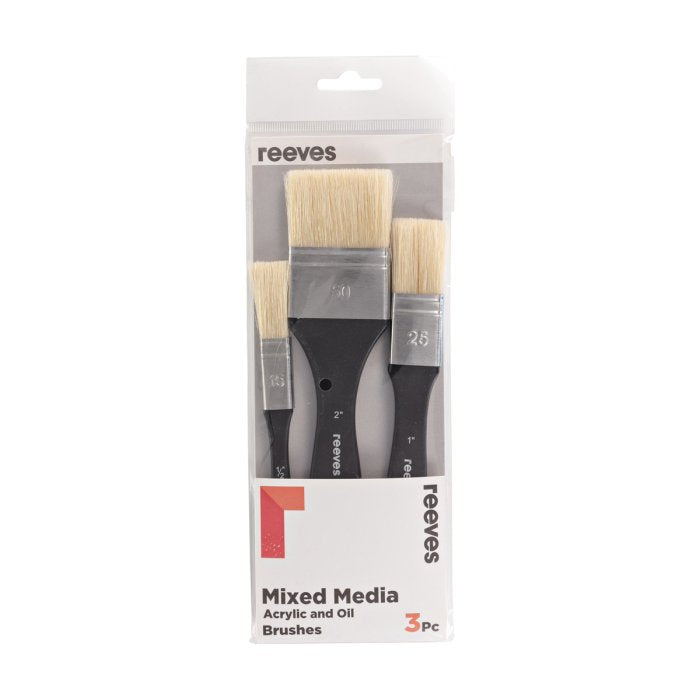 Reeves Mixed Media SH Brushes 3 pk