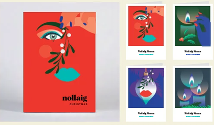 Nollaig / Christmas Greeting Card Box - Pawpear
