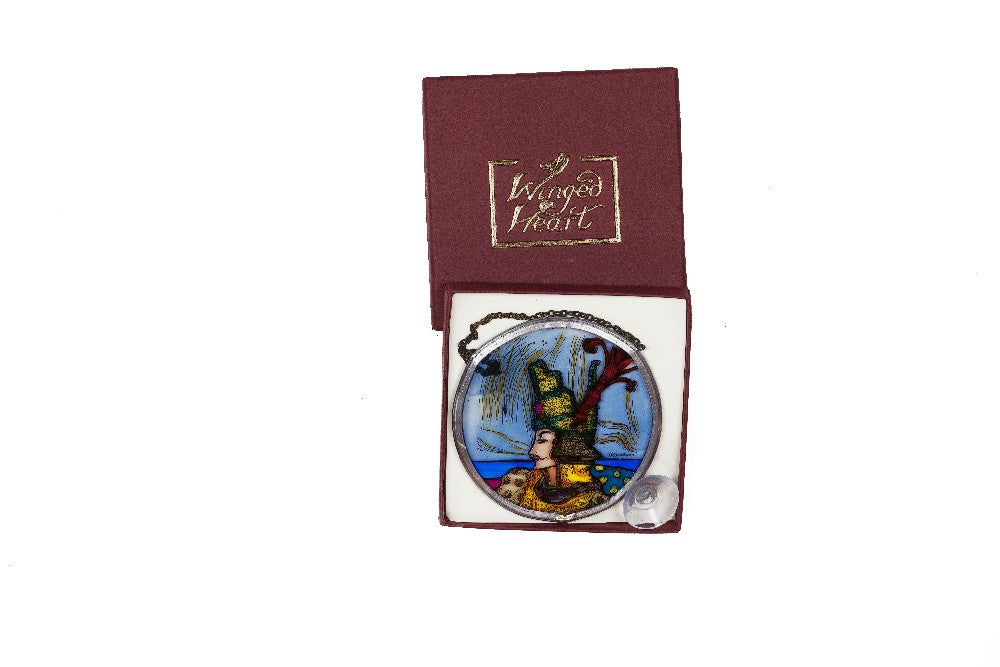 Nightingale Stained Glass Circular Reproduction