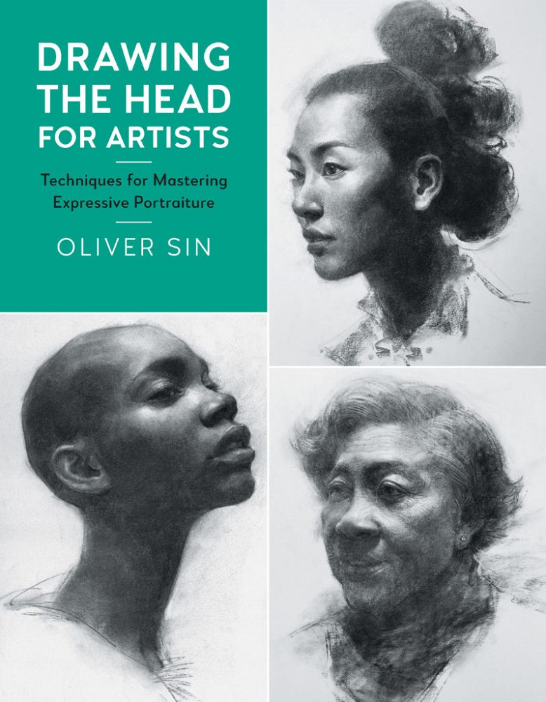 A cover split in four sections. Three sections have black and white drawn portraits. The last is green with the title in white.