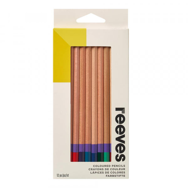 Reeves Assorted Coloured Pencils 12pk