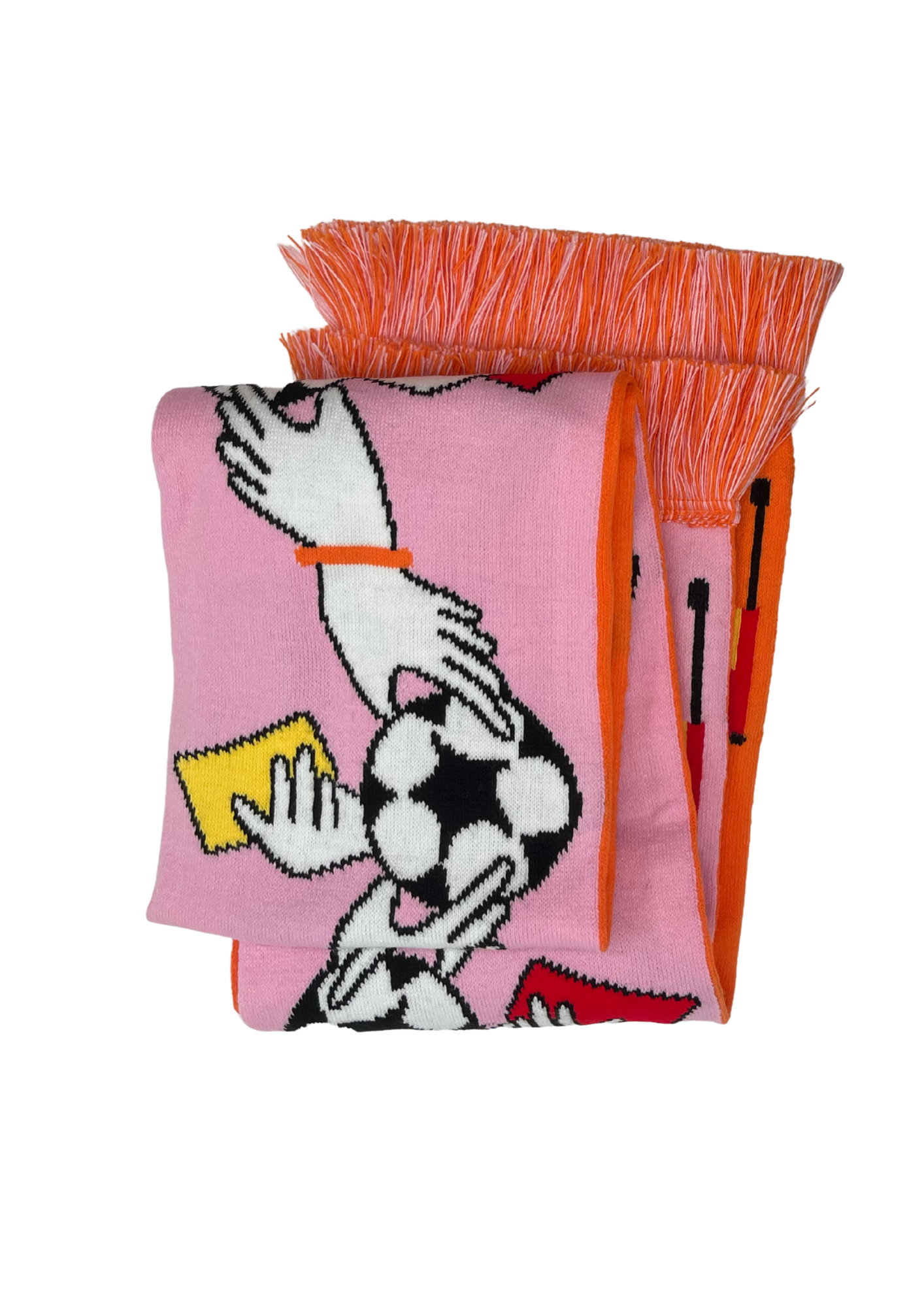 Handball Claddagh Scarf Orange and Pink
