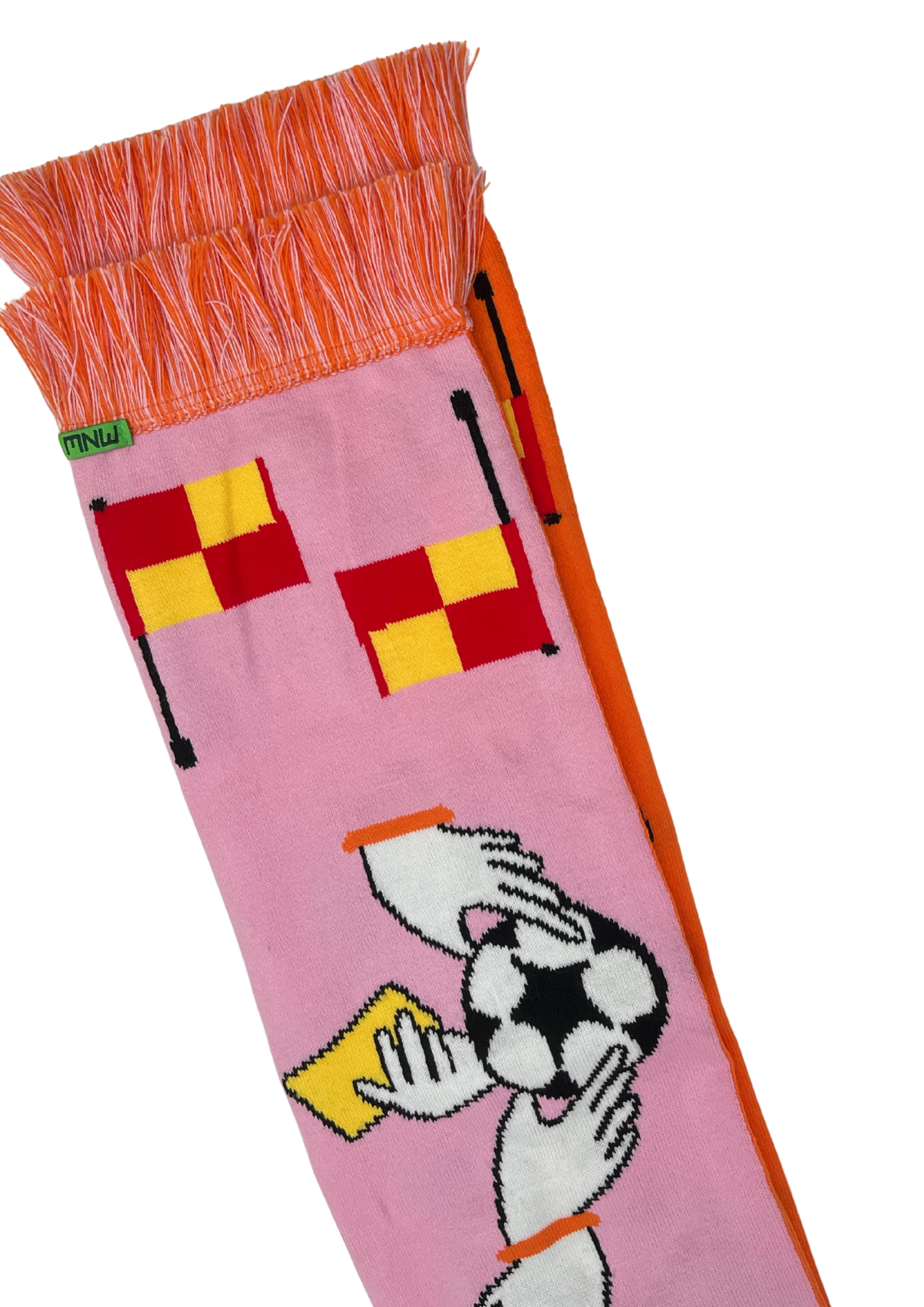 Handball Claddagh Scarf Orange and Pink