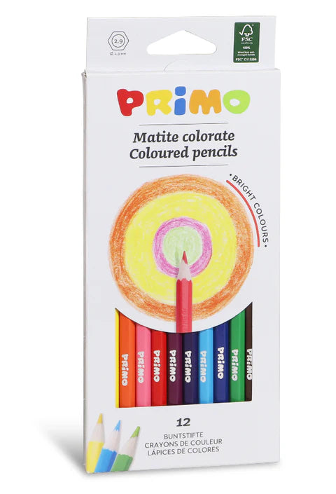 Colouring Pencils (12 colours) - Primo