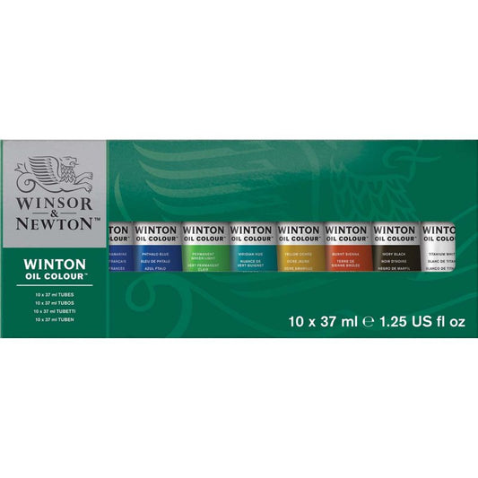 Winton Oil Paint Starter Set 10 x 37ml Tubes