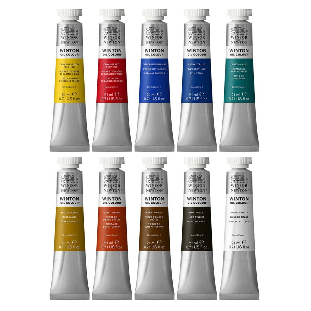 Winton Oil Paint Starter Set 10 x 37ml Tubes