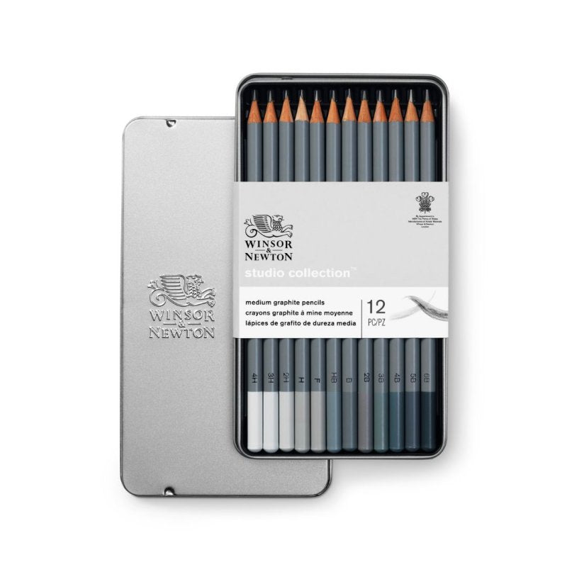 12 piece Graphic Pencil Tin Medium