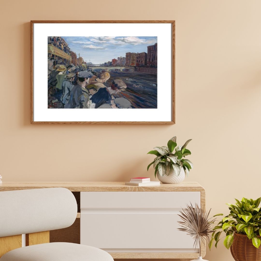 The Liffey Swim Canvas Print