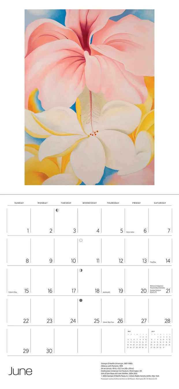 Georgia O'Keeffe 2025 Wall Calendar