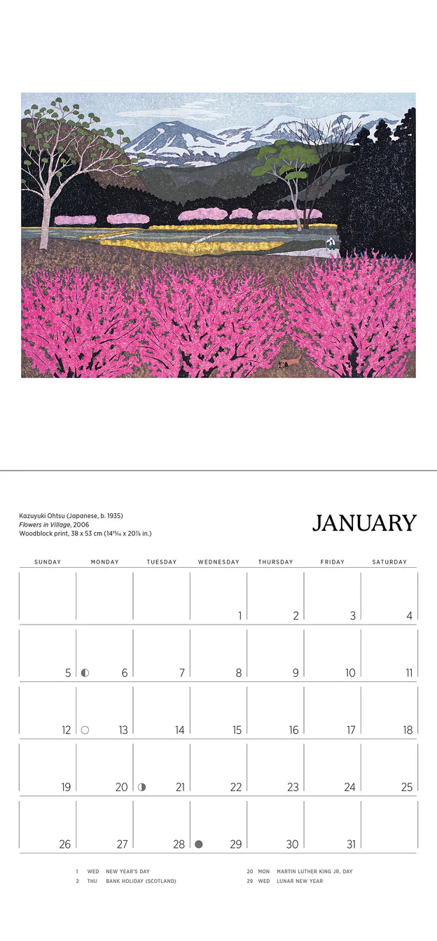 Serenity: Kazuyuki Ohtsu 2025 Mini Wall Calendar