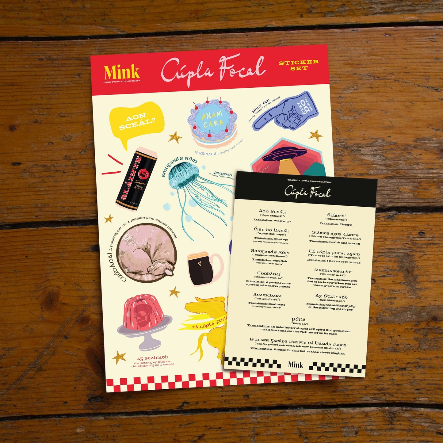 Cúpla Focal (Irish Language sticker set)