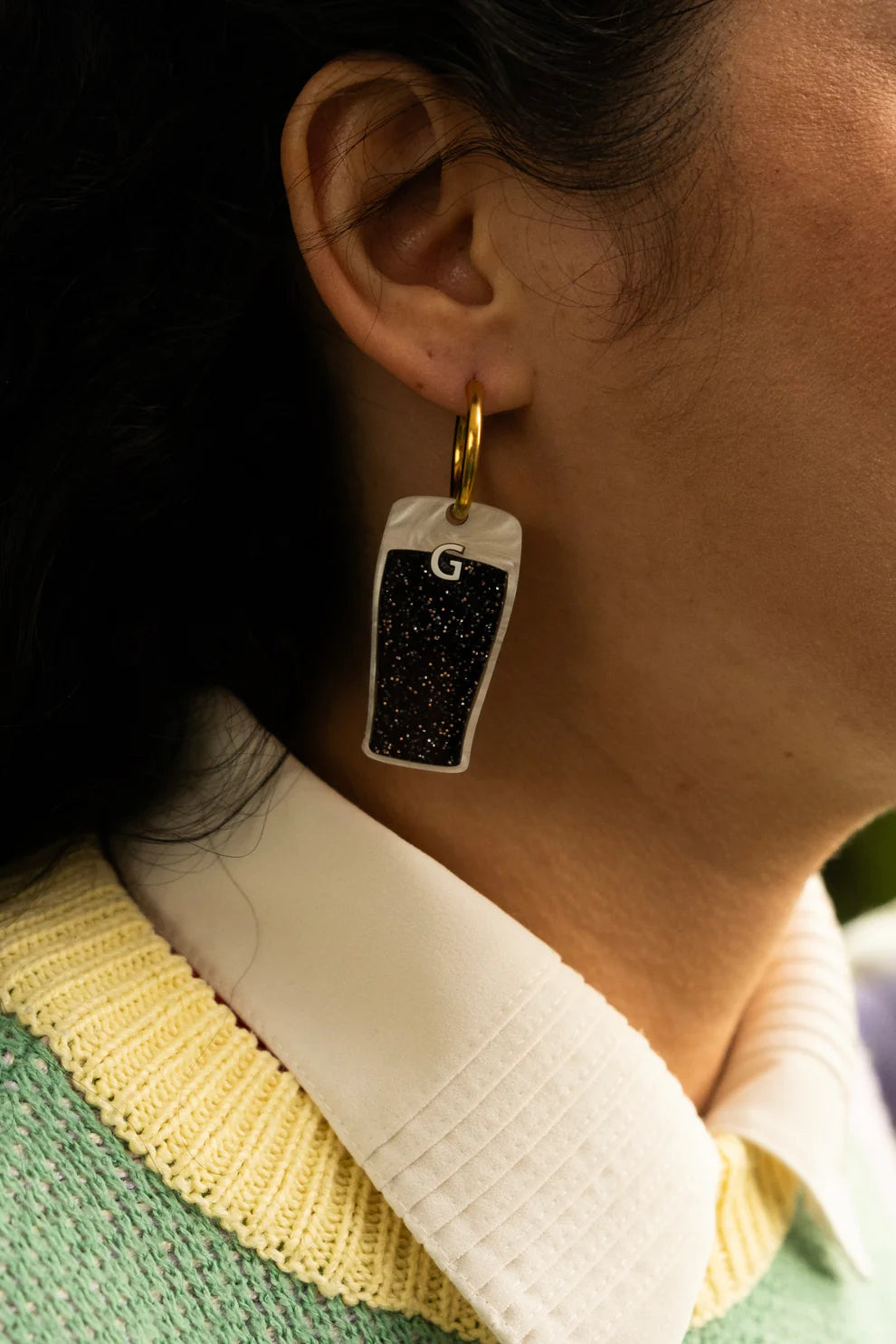 Split the G Hoop Earrings