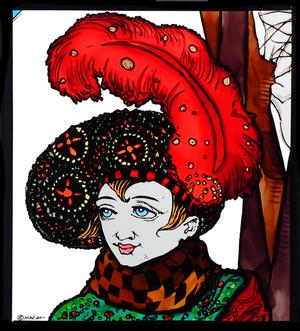 Harry Clarke Glass Window Decoration - The Snow Queen