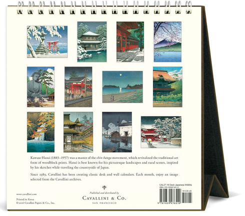 Japanese Woodblocks Desk Calendar 2027