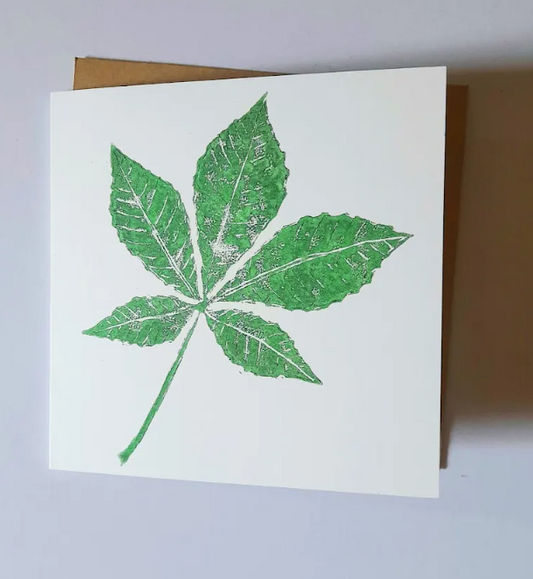 Leaf Greeting Card - Adelle Hickey