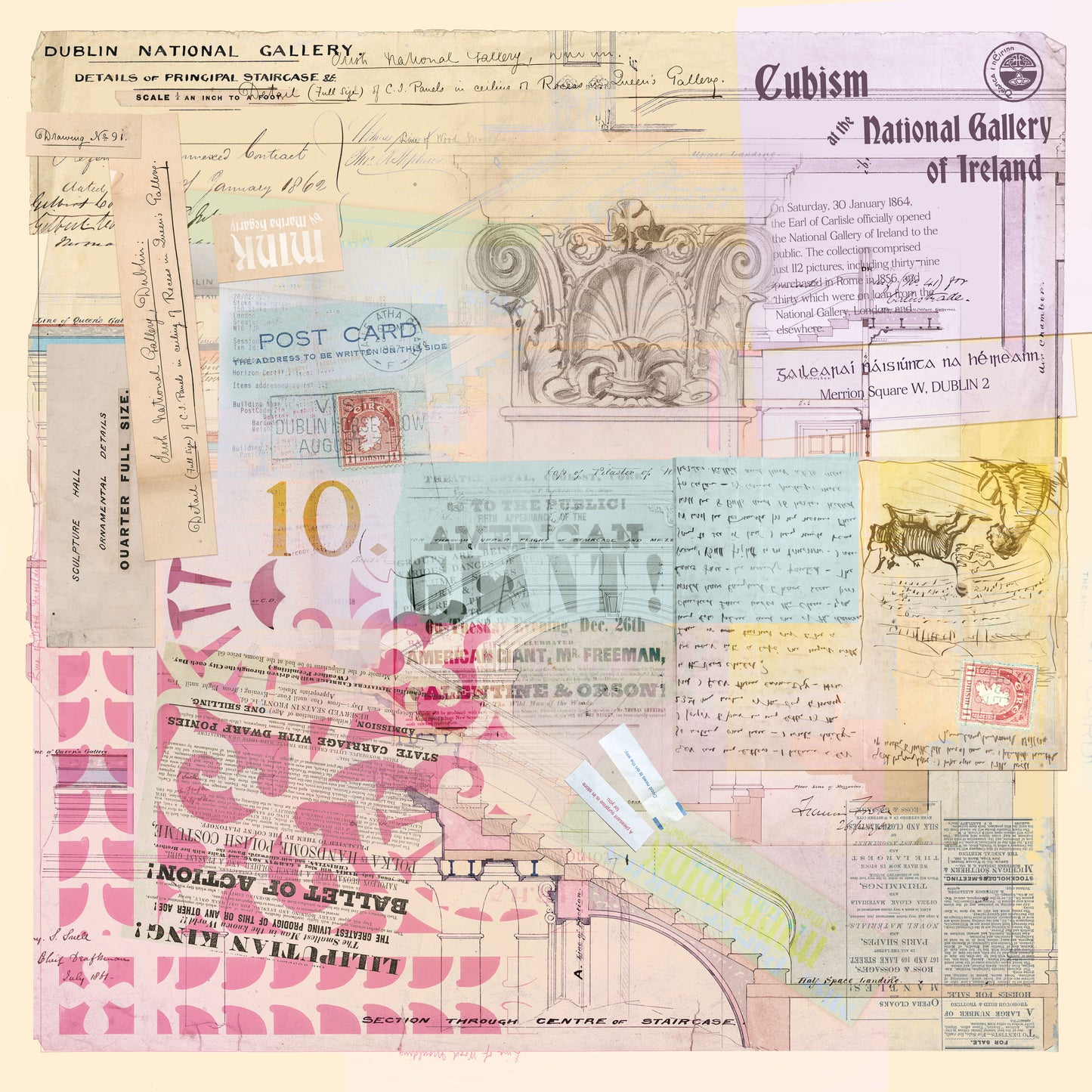 Cubist National Gallery Silk Scarf by Mink