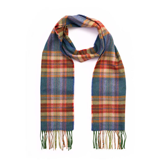 Sea Green Rust Merino Scarf