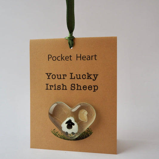 Pocket Heart - Lucky Irish Sheep