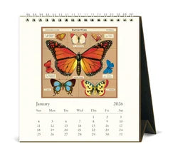 Papillons Desk Calendar 2026
