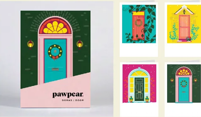 Doras/ Door Greeting Card Box - Pawpear