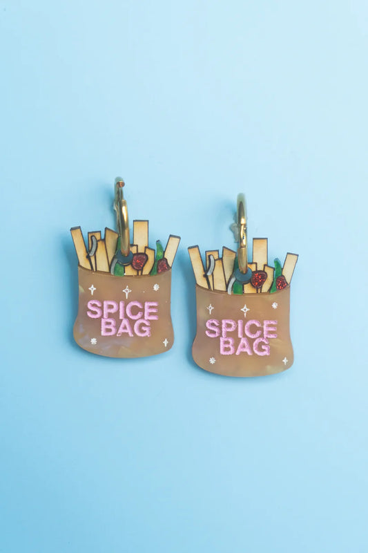 Spice Bag Hoop Earrings