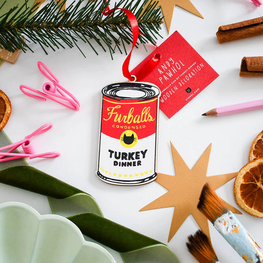 Andy Pawhol Can of Turkey Dinner Decoration - Niaski