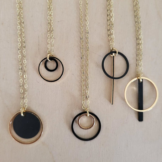 Bar Necklaces Brass