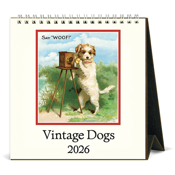 Dogs Desk Calendar 2026