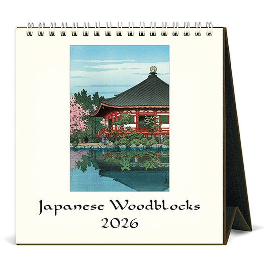 Japanese Woodblocks Desk Calendar 2026