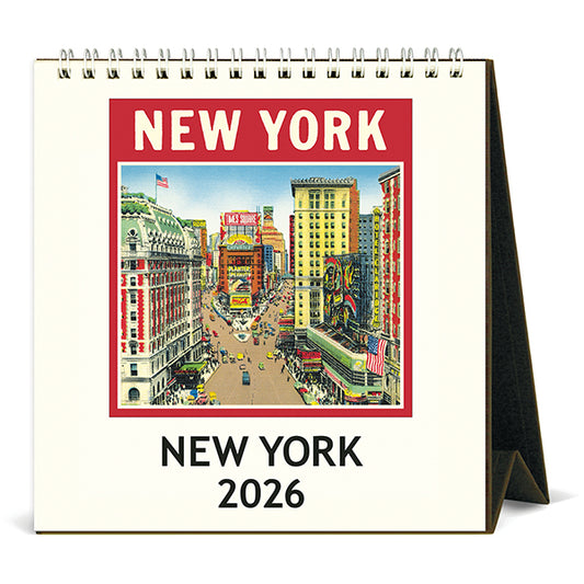 New York City Desk Calendar 2026