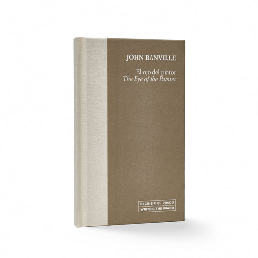 Book with brown and beige cover on a white background. The title is The Eye of the Painter and author is John Banville.