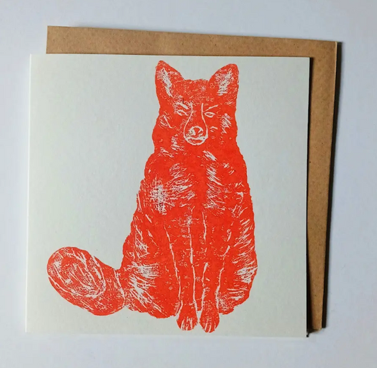 Fox Greeting Card - Adelle Hickey