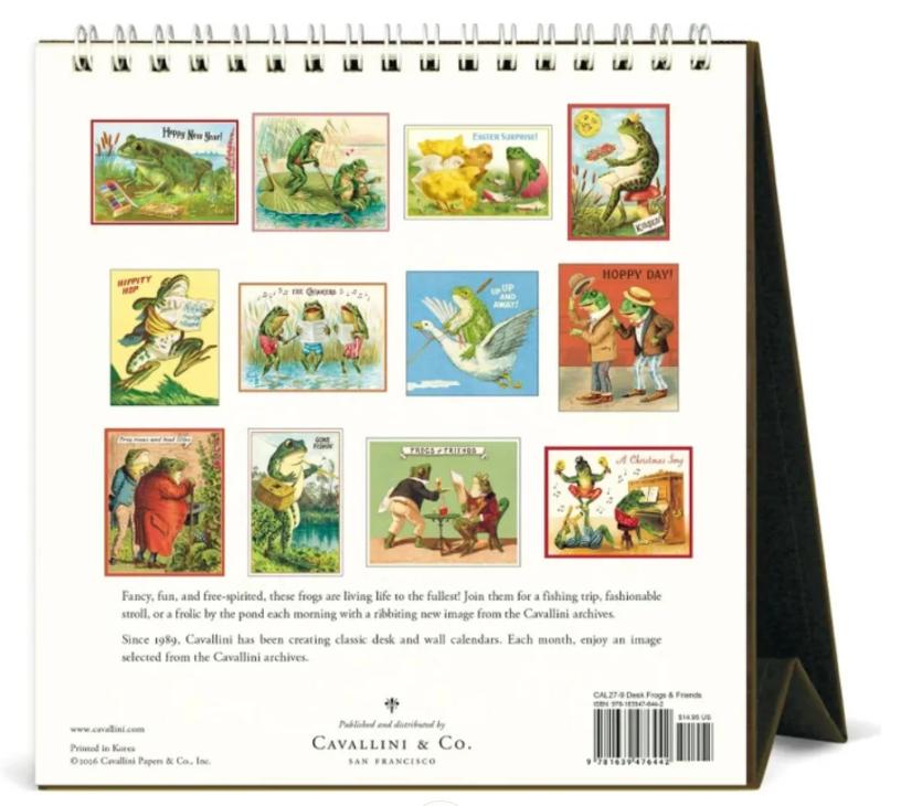 Frogs & Friends Desk Calendar 2027