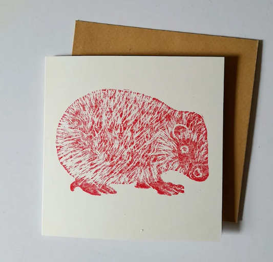 Hedgehog Greeting Card - Adelle Hickey